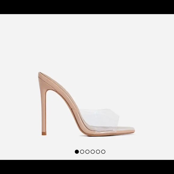 Clear Square Peep Toe - Picture 2 of 3